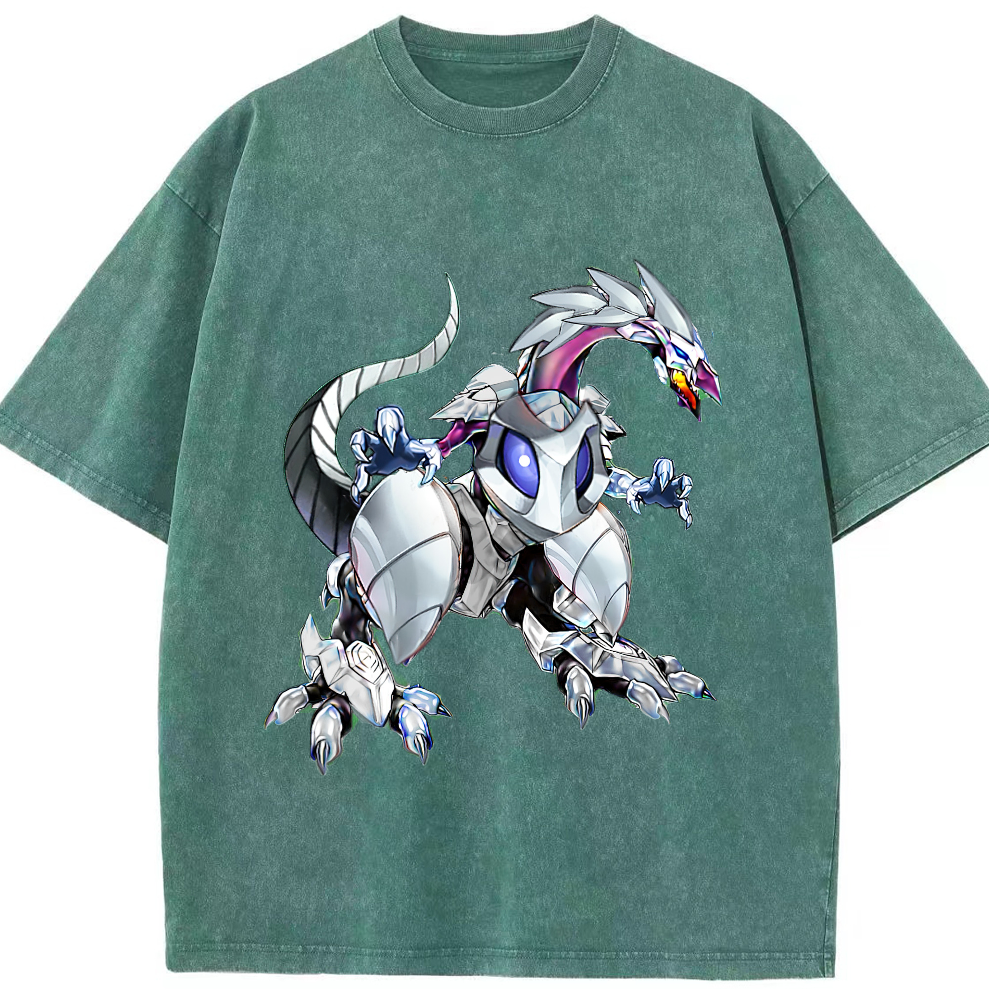 （画像用） 遊☆戯☆王 Yu-Gi-Oh! 綿100% ヴィンテージ風 半袖Tシャツ（フロントプリント）